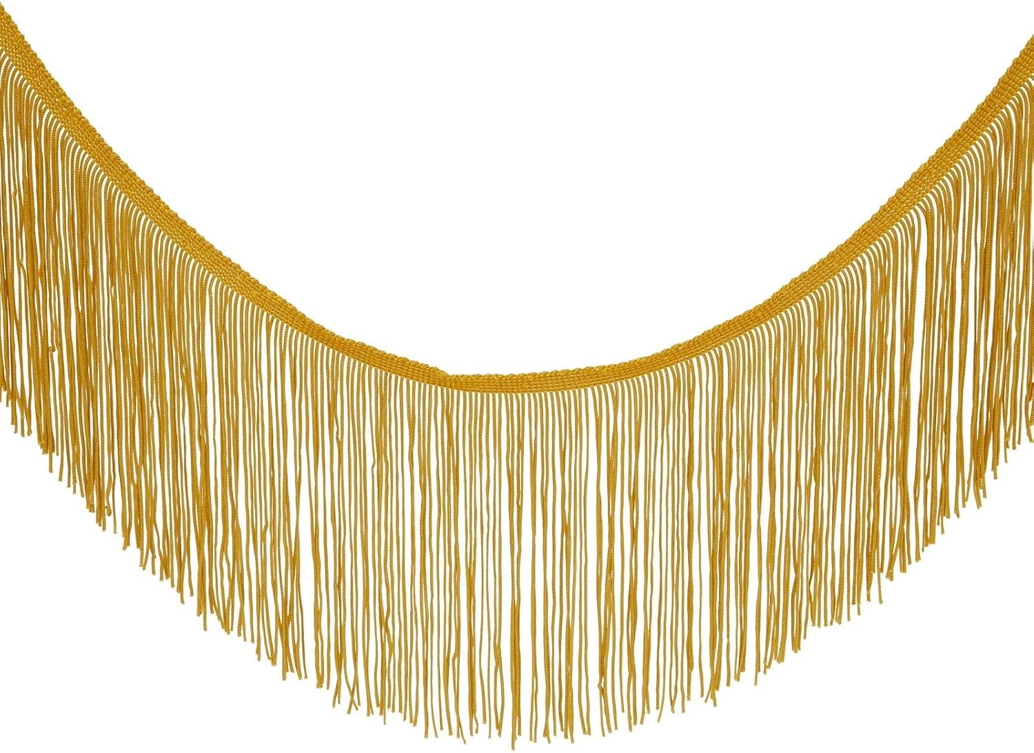 16 Yard Fringe Trim 6" Long Tassel for Sewing, Dress, Crafts, Costumes Decoration (Gold) : Arts, Crafts & Sewing