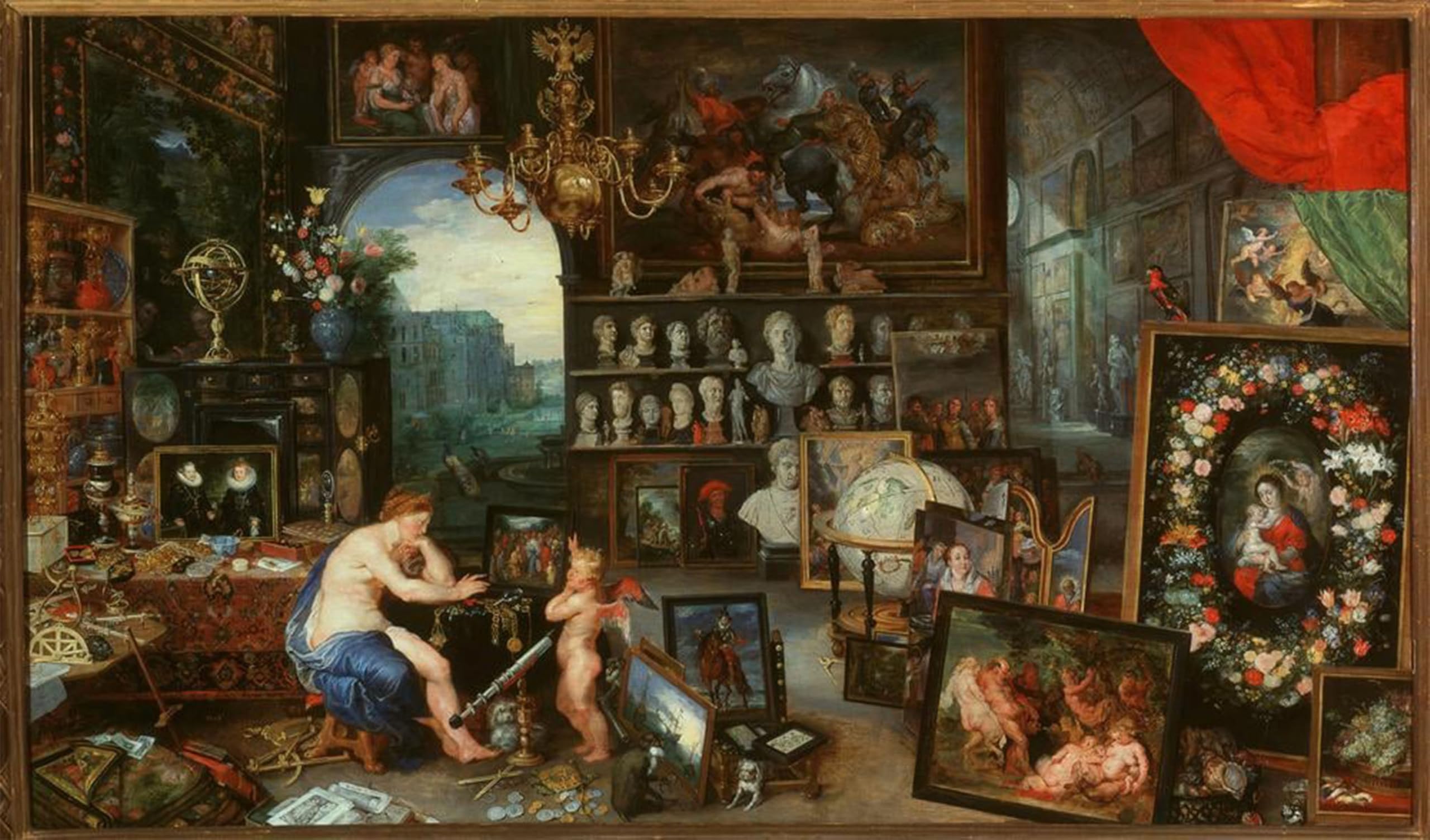 SERENDIPITP Vintage Picture Print on Canvas Wall Art Poster the Face by Jan the Elder Brueghel Artwork Print Poster for Wall Decor 60x90cm