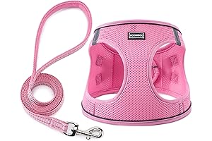 BOOMIBOO Dog Vest Harness with No-Pull Leash