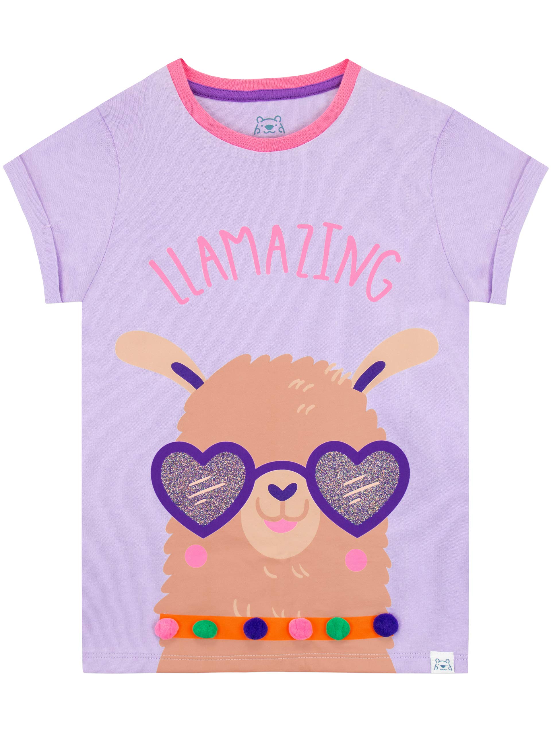 Harry Bear Girls' Llama T-Shirt