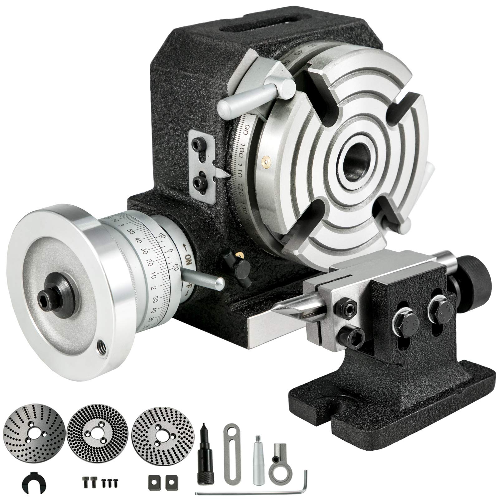 Buy BestEquip Rotary Table 4inch(100mm) Horizontal Vertical Milling