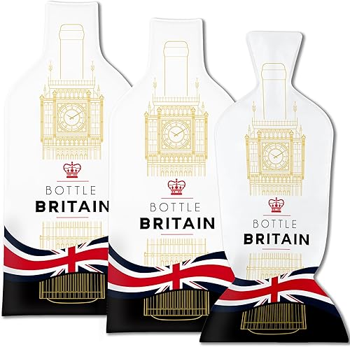 JIMMY THE FOX | Reusable Wine Bags for Travel | 3-Pack | Durable Triple-Layer Bottle Protector Sleeve | Leak-Proof & Impact-Resistant | Airplane &