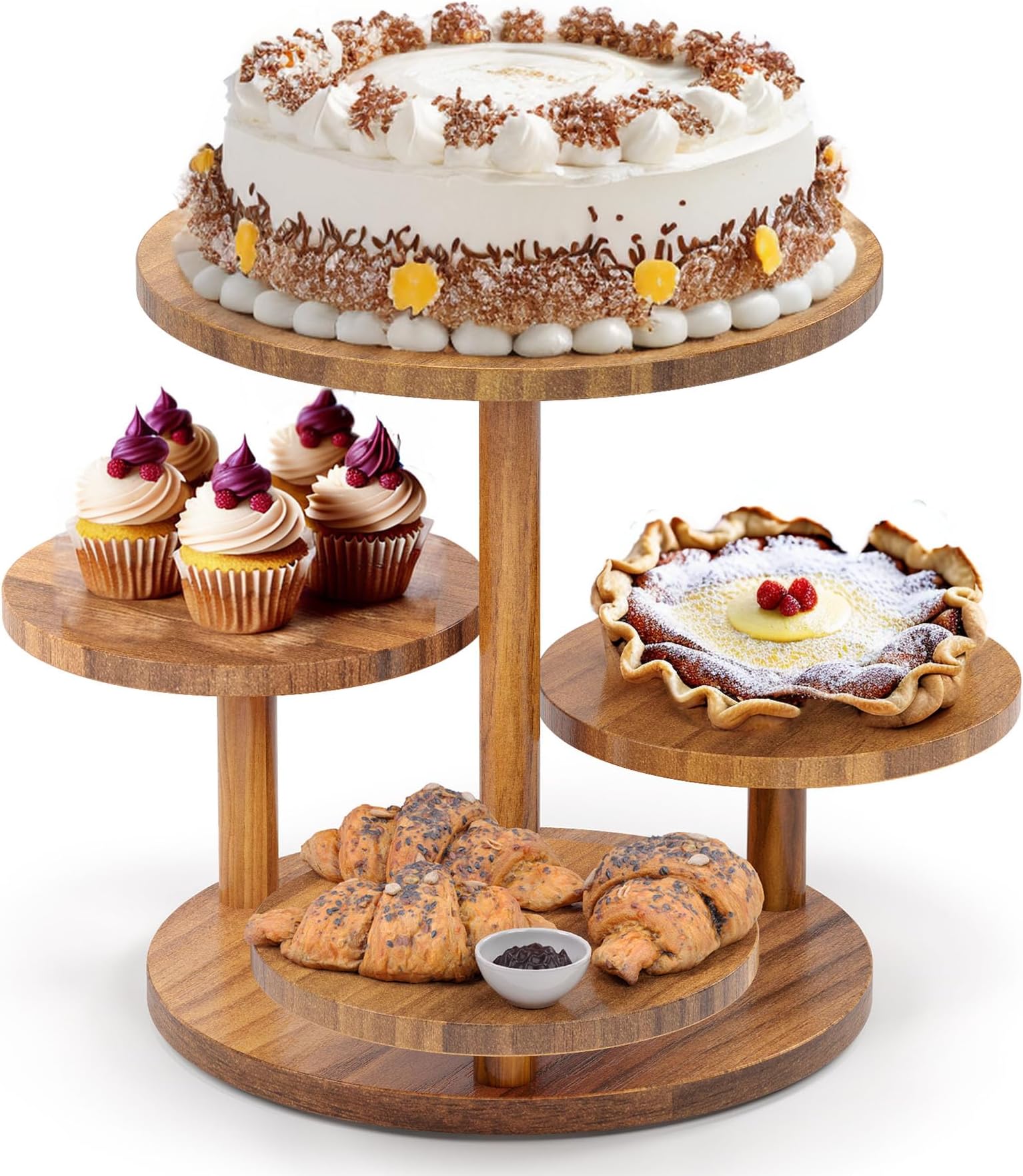 Manschin-Laserdesign Présentoir à Gâteaux Rond En Acrylique - 3