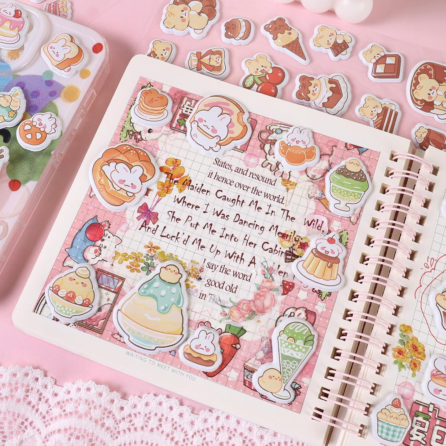 3D Stickers Small Foam Stickers Cute Tiny Cartoon Decorative Stickers