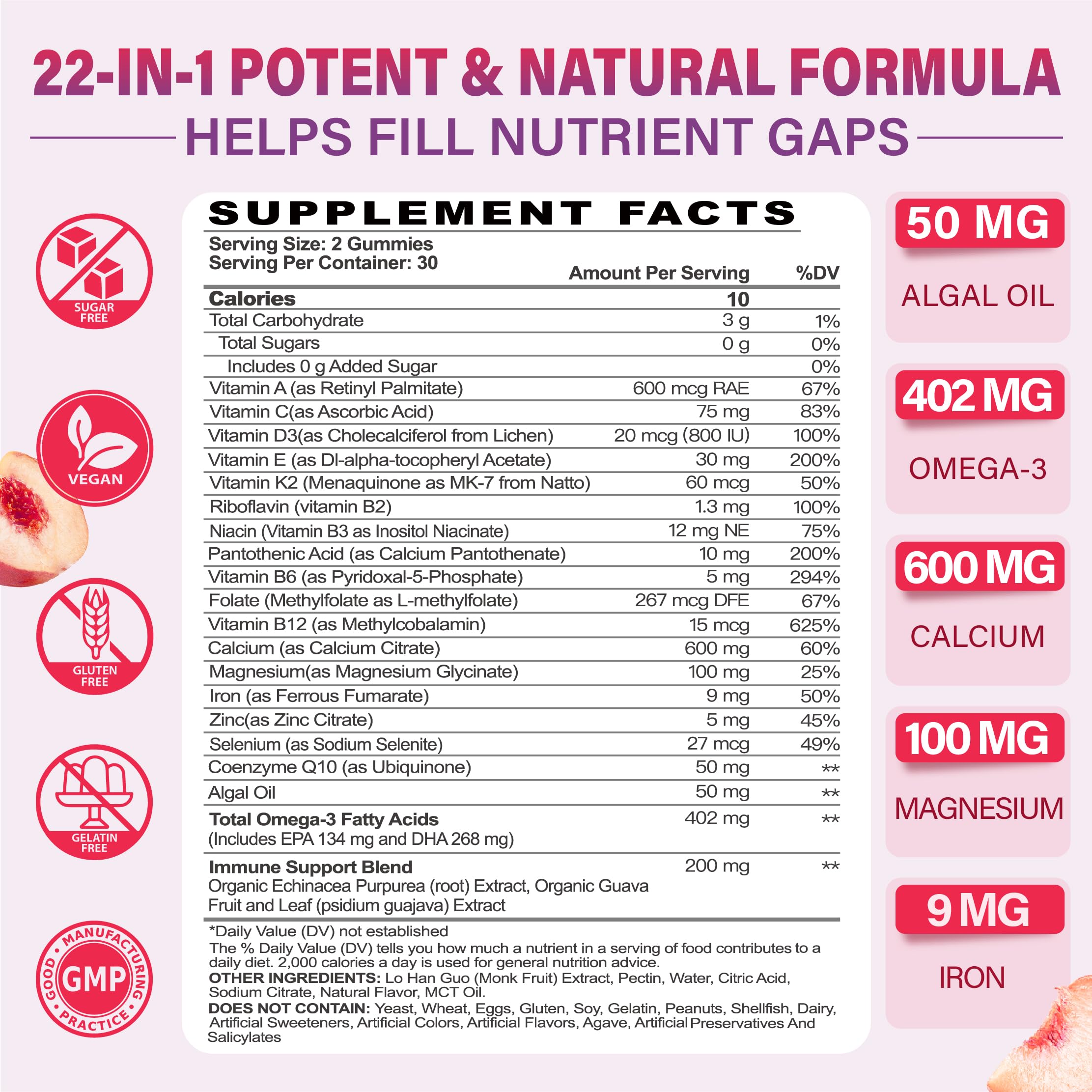 Multivitamin Gummies for Women 50 Plus - Methylated Multivitamin Gummy — Amazon image 2