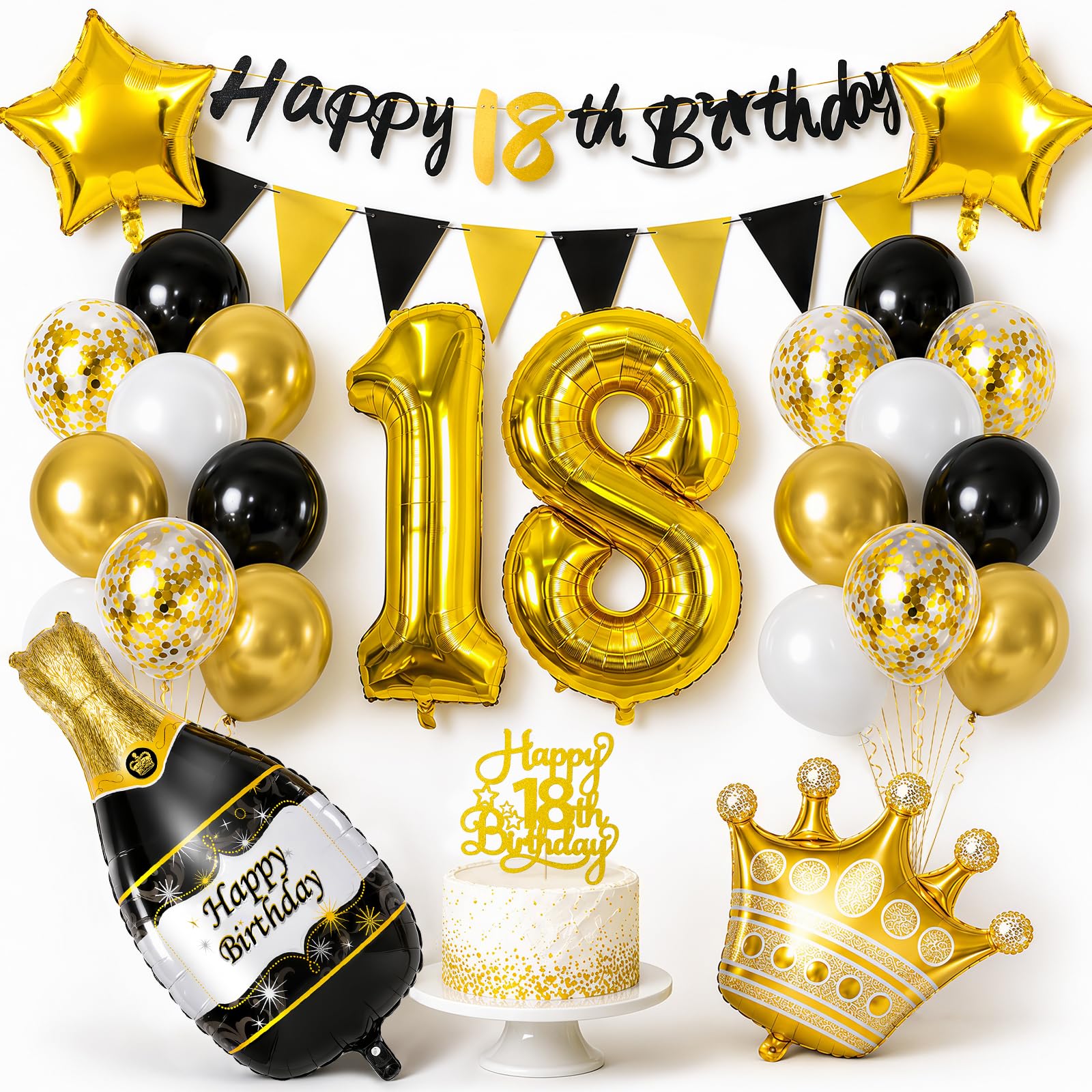 YianHien 18th Birthday Decorations, Party Decorations for Boys & Girls — image 1
