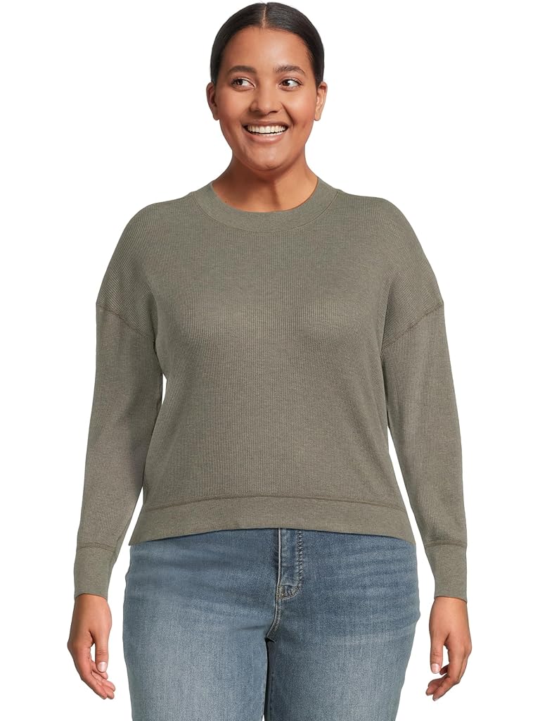 Taupe Prana Touchstone Long Sleeve Crew