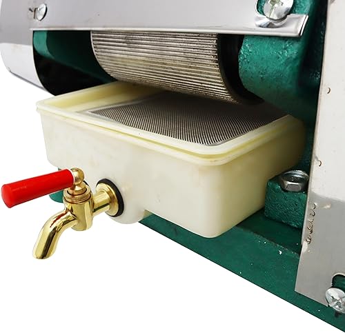 Miniatura 9 de Exprimidor manual de caña de azúcar, extractor de jugo de prensa de caña de azúcar de acero inoxidable, 3 rodillos exprimidor de caña de azúcar, 330