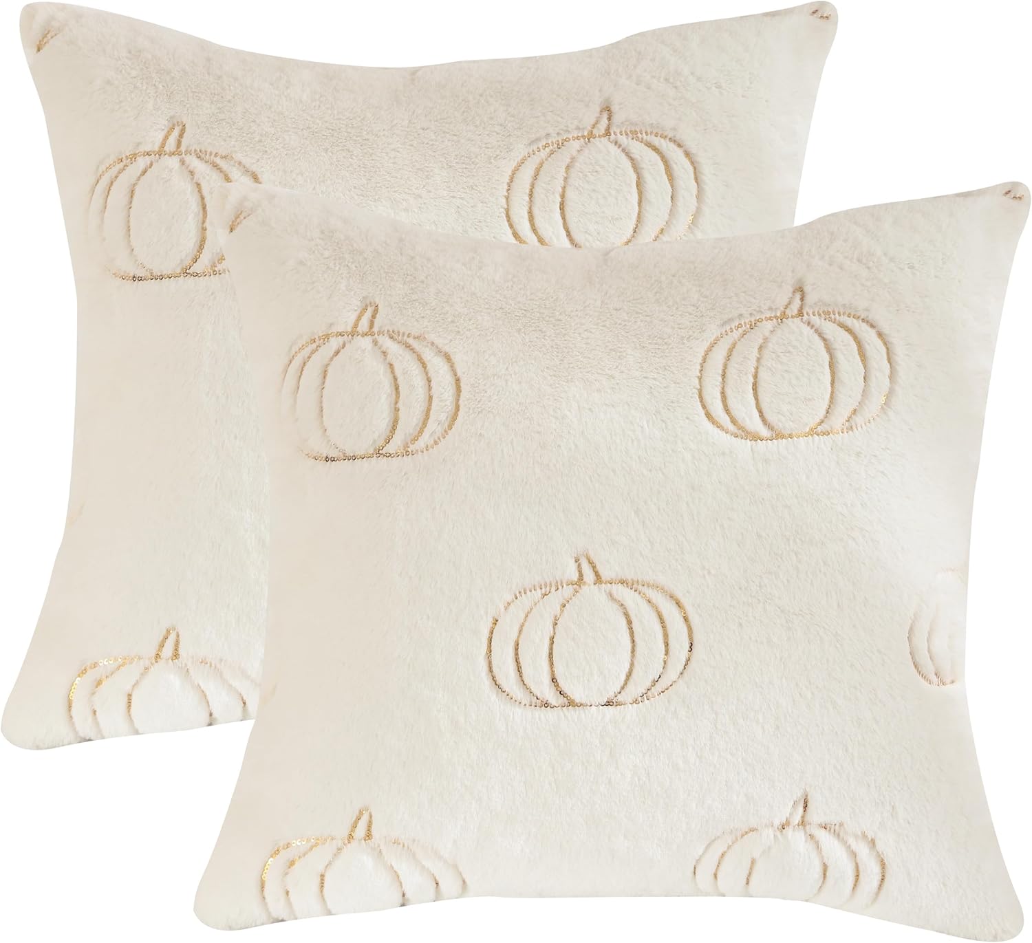 Tosleo Halloween Throw Pillow Covers 18x18 inch Set of 2