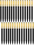 Aozora Aesthetic Pens Ballpoint Super Smooth Writing Pens Bulk 30 pack Medium Point 1.0mm No Bleed Pen with Gold Clip Black Ink