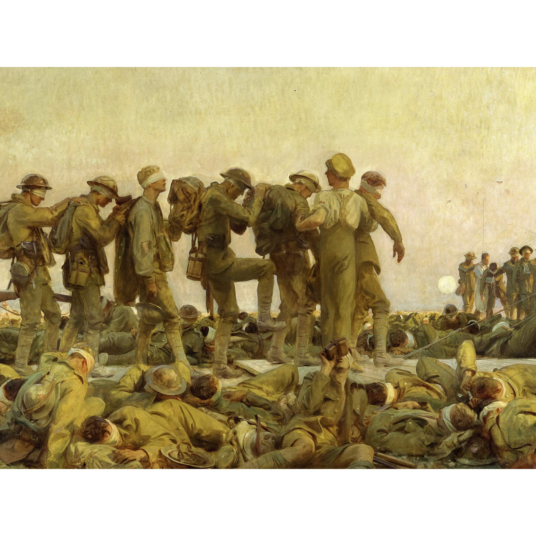 Singer Sargent Gassed Soldiers WWI War Painting Large XL Wall Art Canvas Print