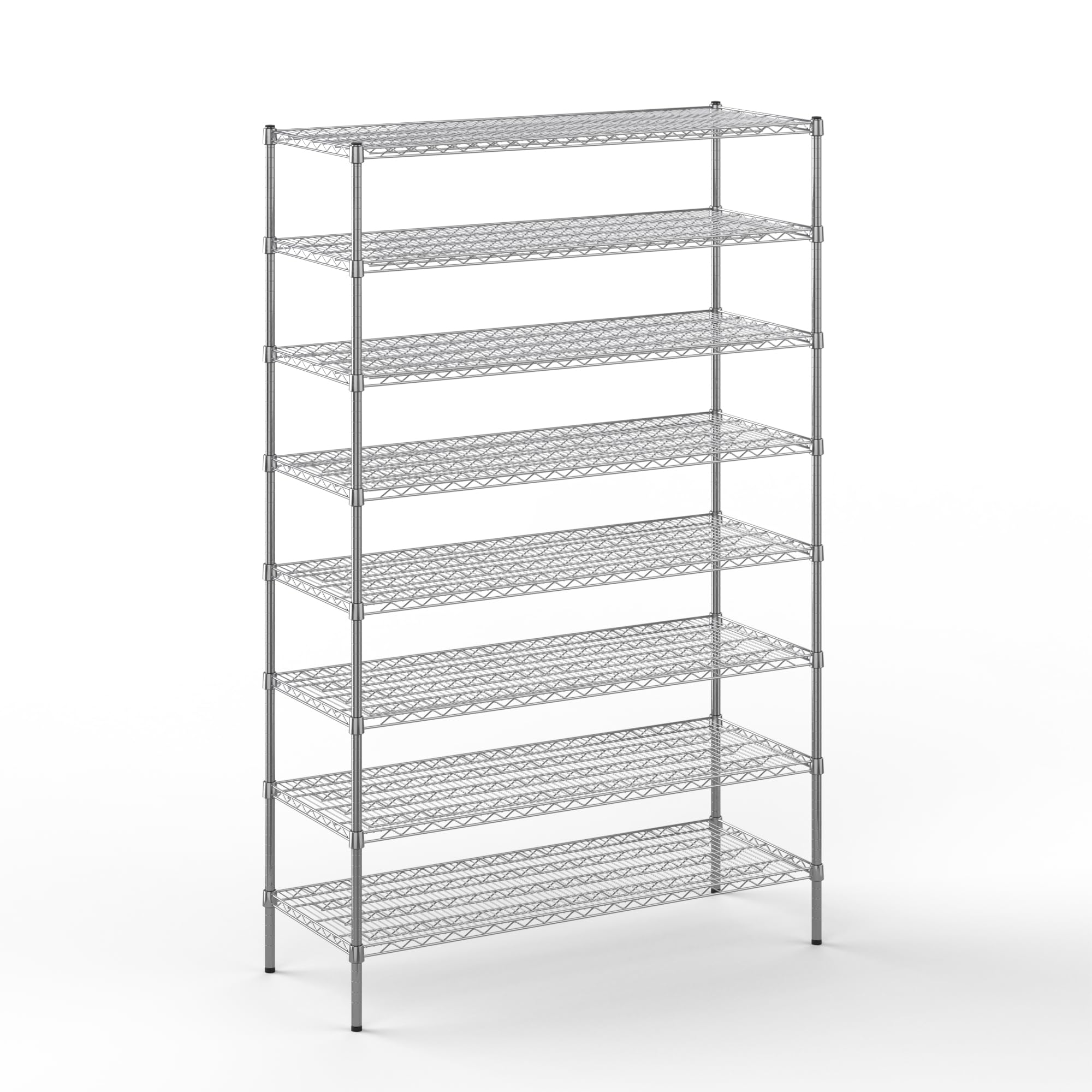 21" Deep x 54" Wide x 86" Height Wire Shelving Kit | 8-Tier | NSF Commercial Storage Rack Unit
