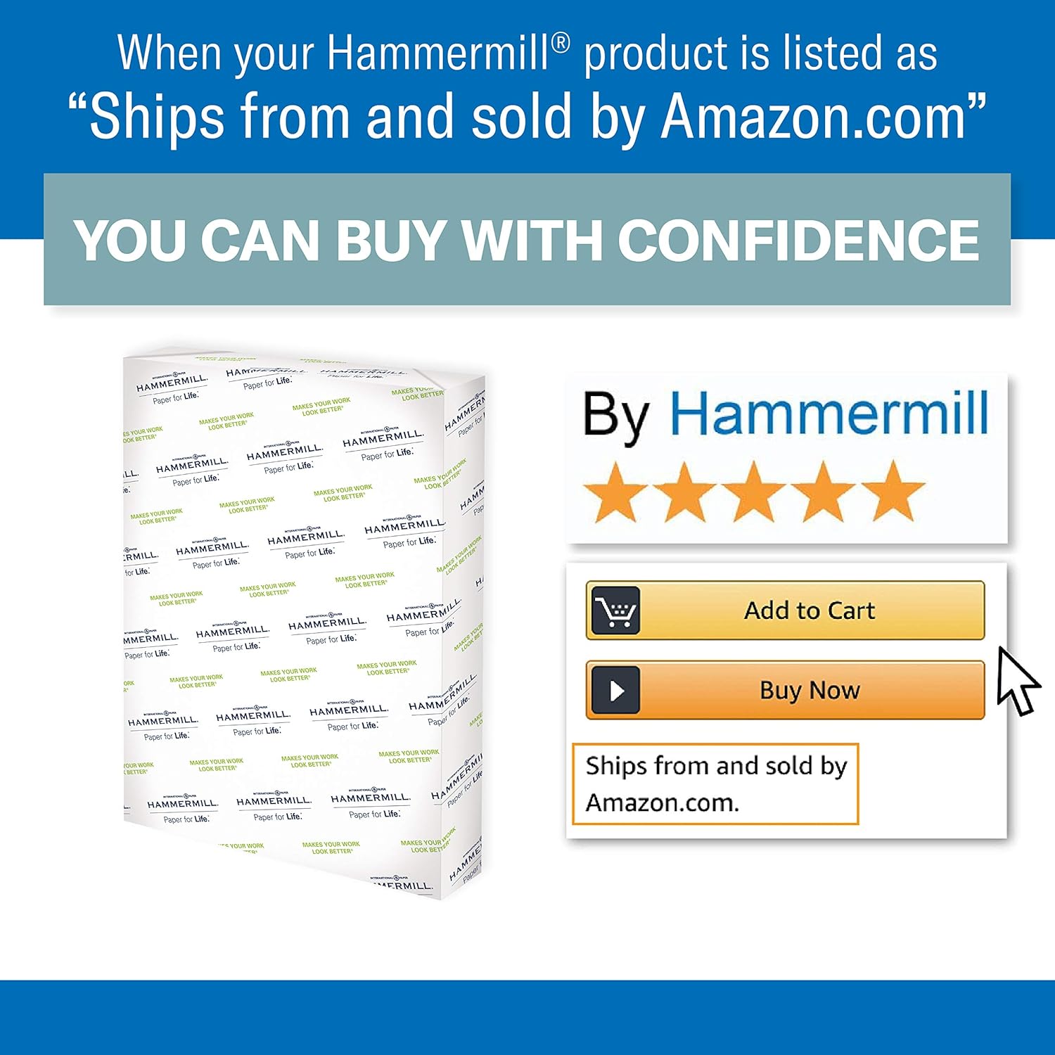 Hammermill Printer Paper, Premium Color 32 lb Copy Paper, 12 x 18 - 1 Ream (500 Sheets) - 100 Bright, Made in the USA, 106127 : Everything Else