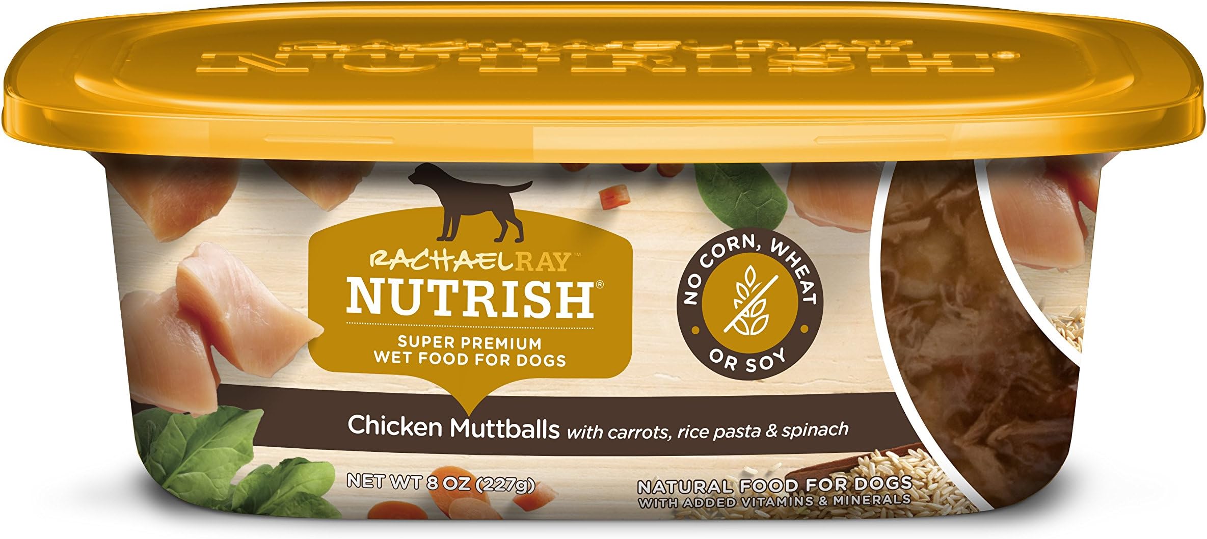 Rachael Ray Nutrish Premium Natural Wet Dog Food, Chicken Muttballs