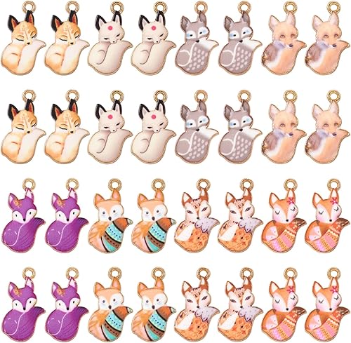 Abalorio esmaltado con diseño de animales, diseño de flores, cabeza de ganado, gato, mariposa, zorro, tortuga, colgantes, colgantes, colgantes, disponible en Yaxa Peru