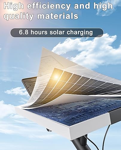 Miniatura 6 de JAYNLT Y-9500W Luces de calle solares al aire libre,750000LM 6500K Luces de estacionamiento brillantes comerciales,Luces de inundación divididas