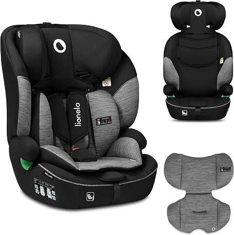 LIONELO Levi i-Size Seggiolino Auto per Bambini 76-150 cm, 15 Mesi-12 Anni