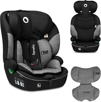 LIONELO Levi i-Size Car Seat 9-36 kg | Multi-Level Headrest and Insert, Side Impact Protection, Seat Belt Installation and Washable Cover