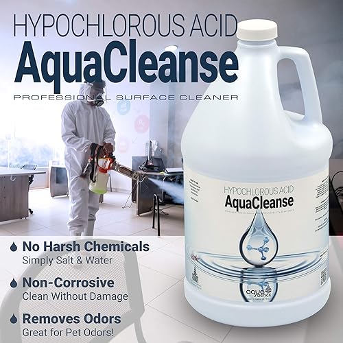 Miniatura 3 de Ácido hipocloroso 500PPM (jarra de 1 galón) para limpieza (profesionales dentales y médicos). Limpiador de superficies HOCL totalmente natural para