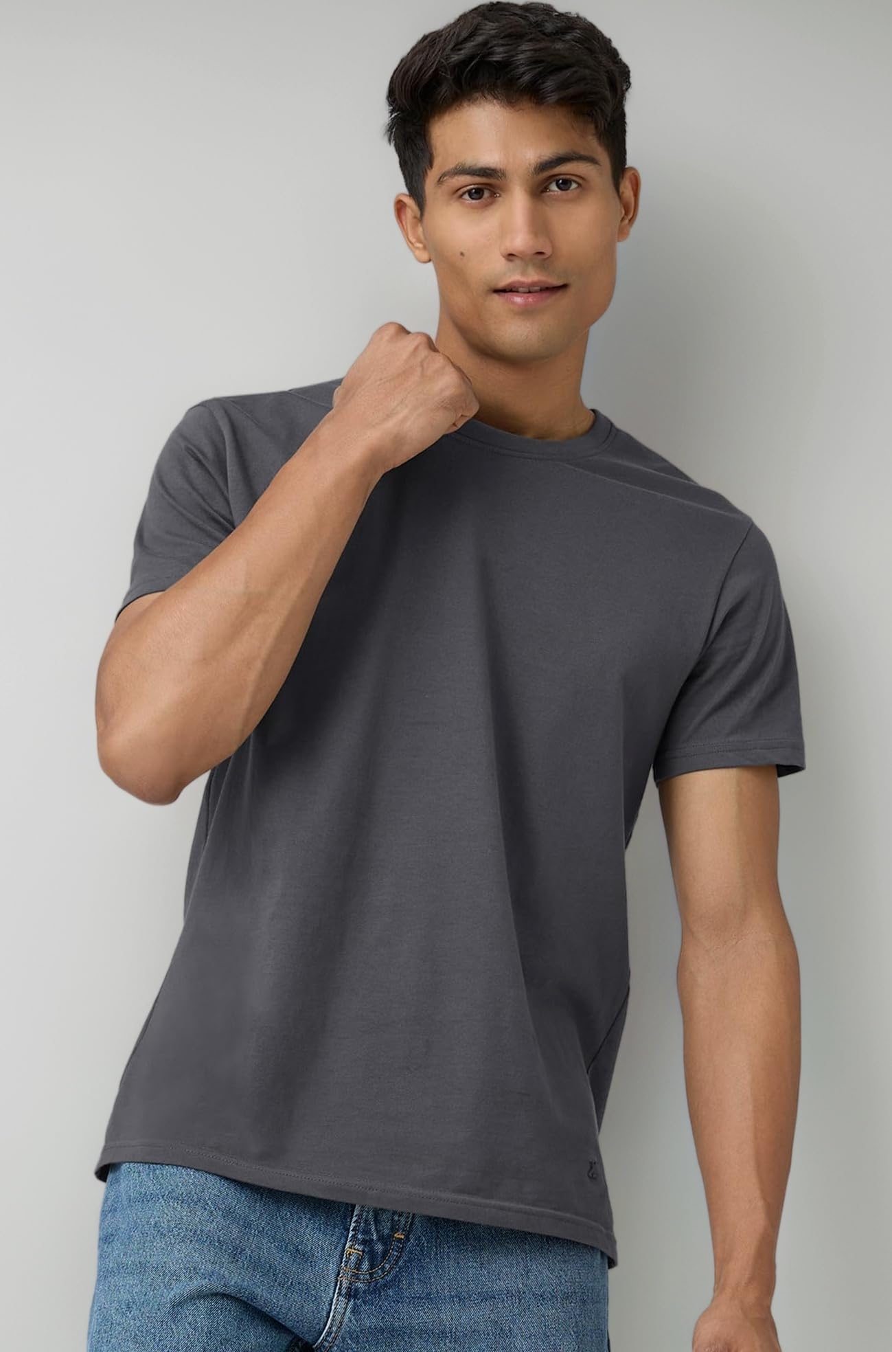 Men's Super Combed Cotton Half Sleeve Round Neck T-Shirt | Crew Neck Tshirt for Men