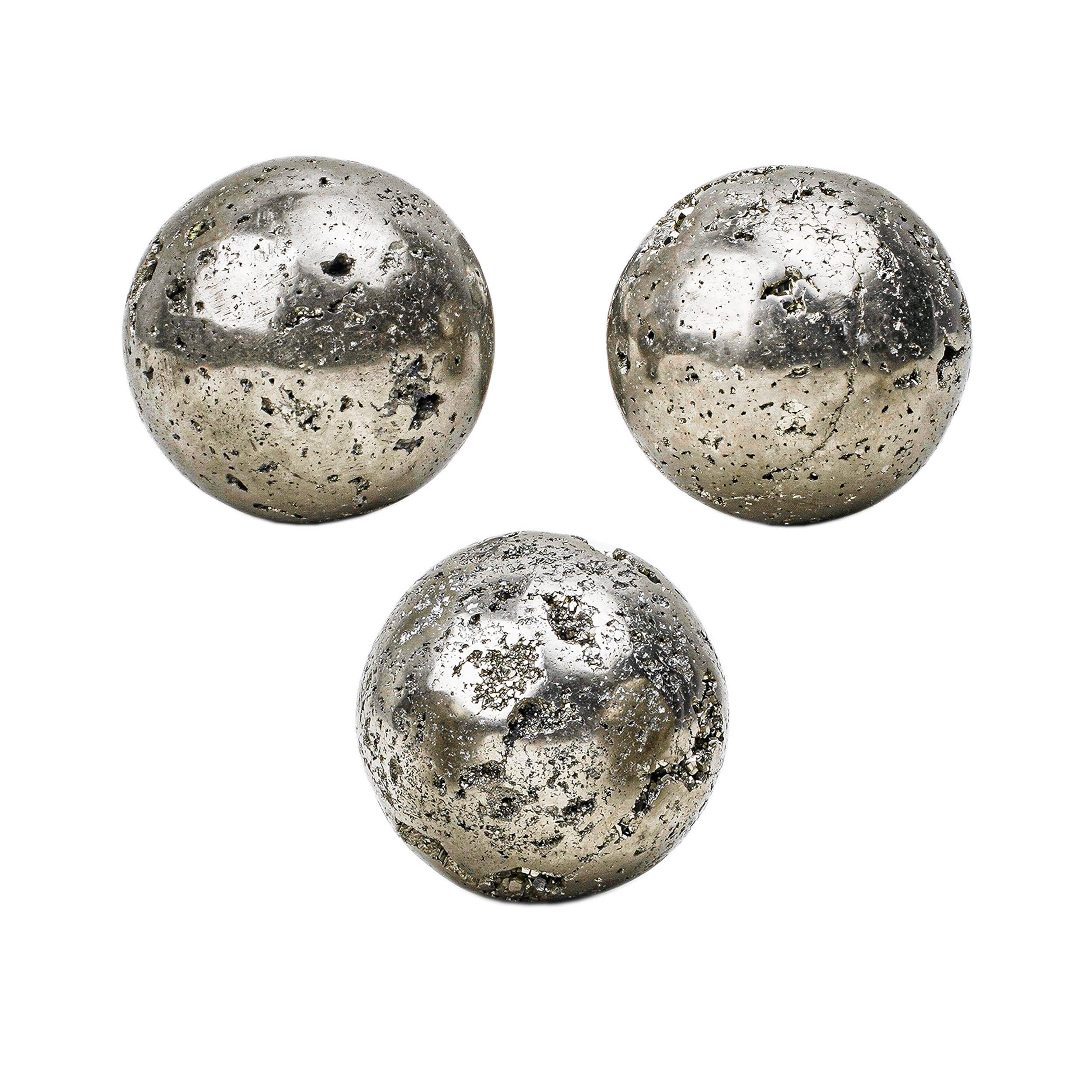 NKlaus Pirita natural 50 mm forma de bola piedra preciosa piedra preciosa para coleccionistas y entusiastas 15672