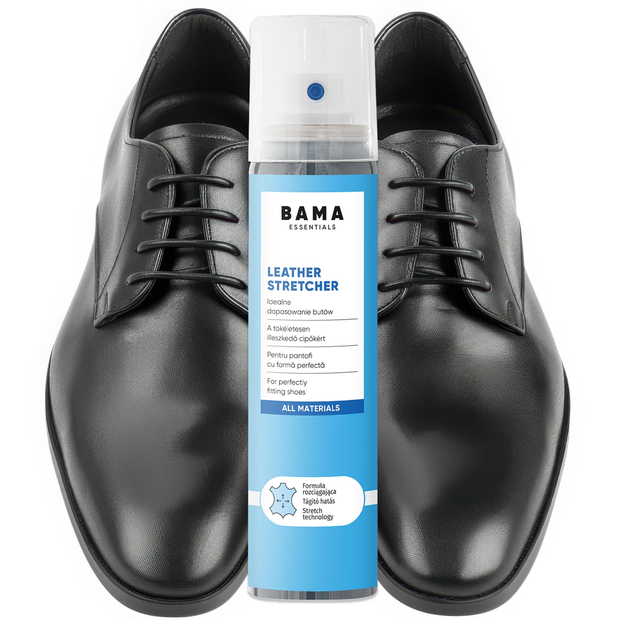 Bama Leather Stretcher – Spray do Rozszerzania Obuwia ze Skóry, Zamszu i Nubuku – Zmiękcza i Rozciąga Buty dla Idealnego Dopasowania – Transparentny, 75ml