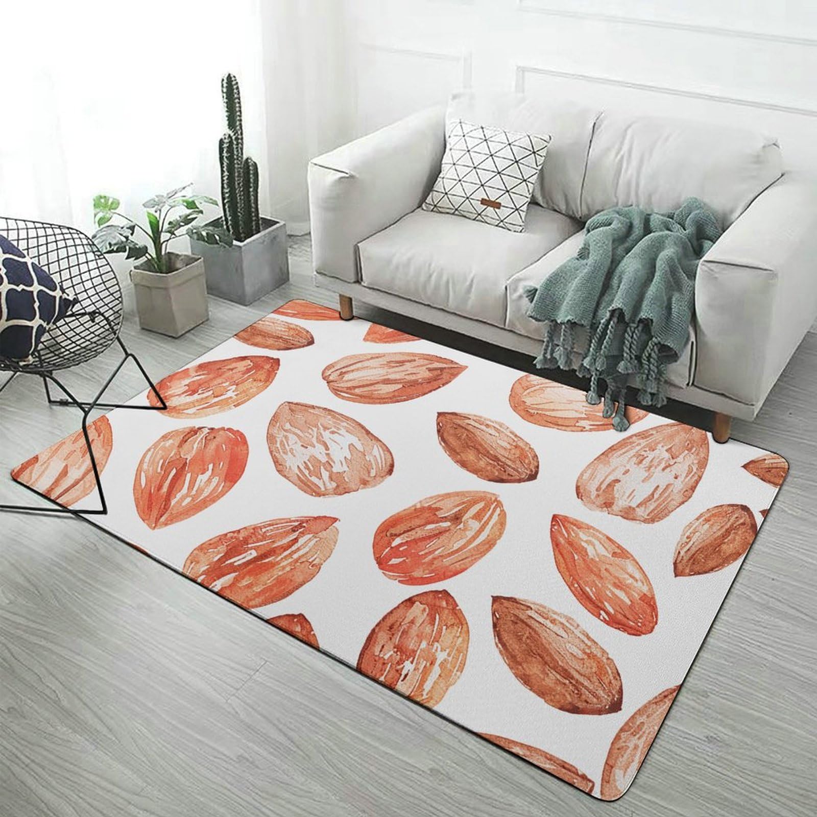 Tapis de sol anti-glisse marron pour buanderie et cuisine, tapis absorbant lavable