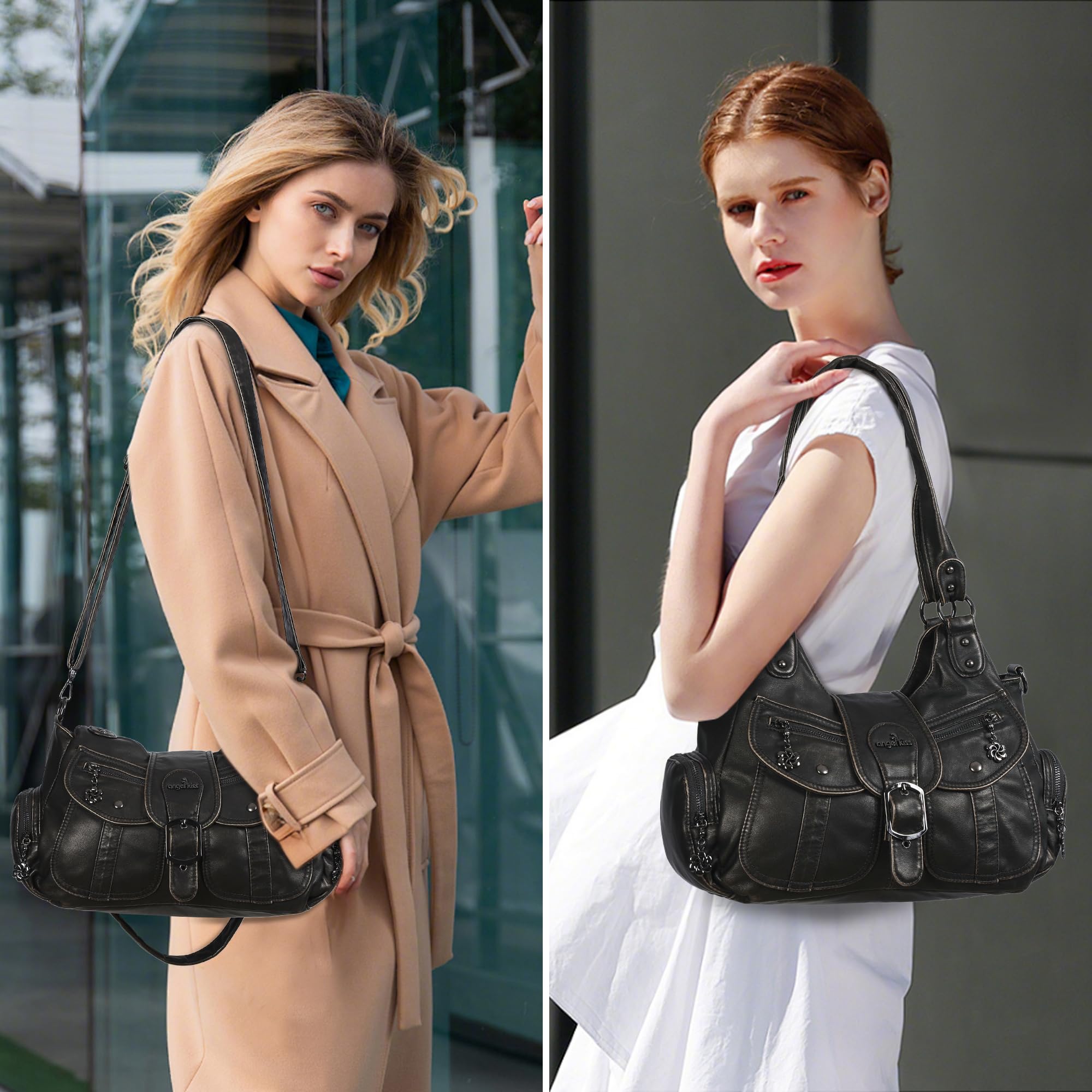 Angel Kiss - Top-handles Bag, Borsa a tracolla Hobo Donna