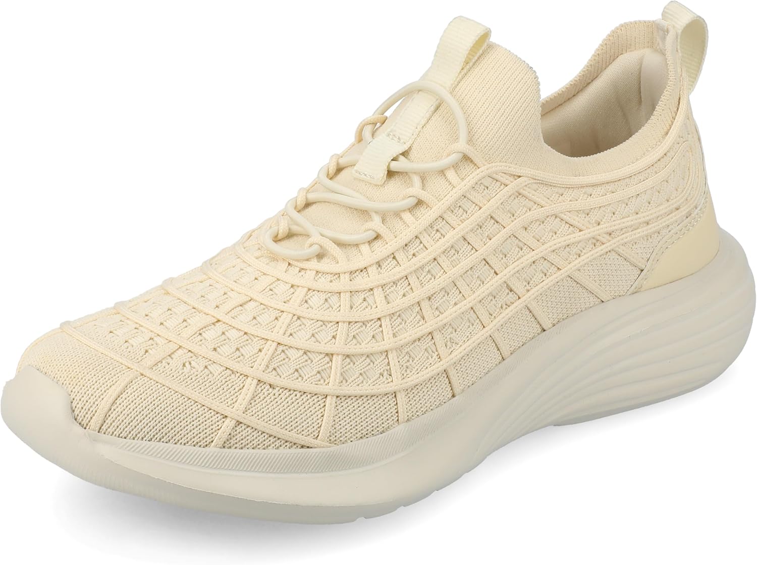 Journee Womens cushioned footbeds Dasha Casual Sneaker Slip on round toe soft fabric uppers