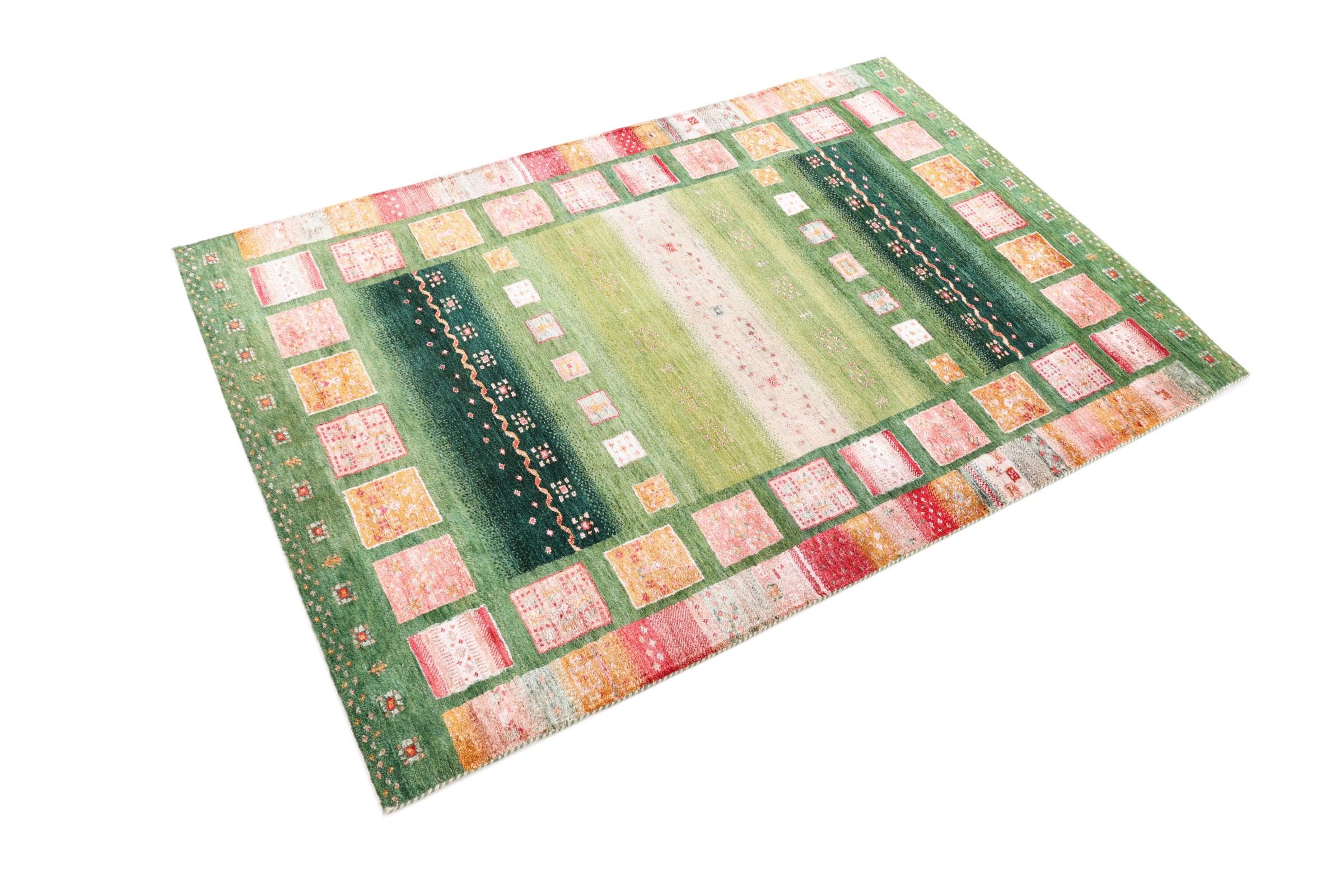Gabbeh Loribaft 124x182 Ręcznie tkane Nowoczesny Dywan orientalny Dywan Indie