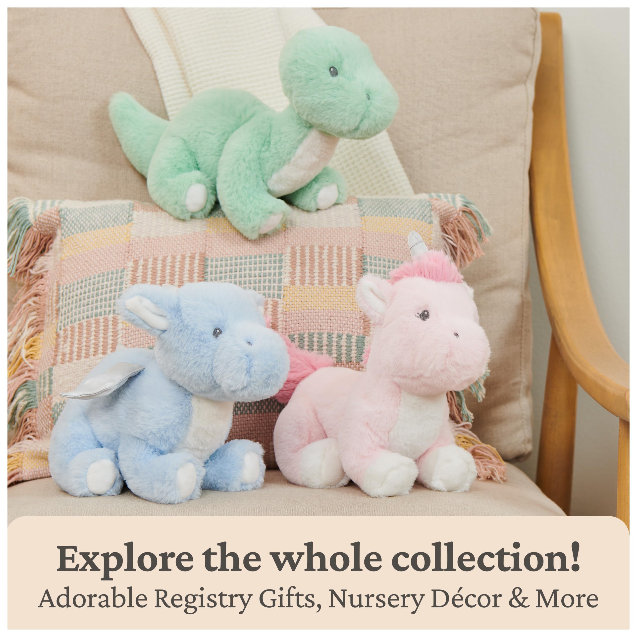 Baby GUND Clover Bunny peluche, coniglietto di peluche per neonati e bambini, crema, 25,4 cm