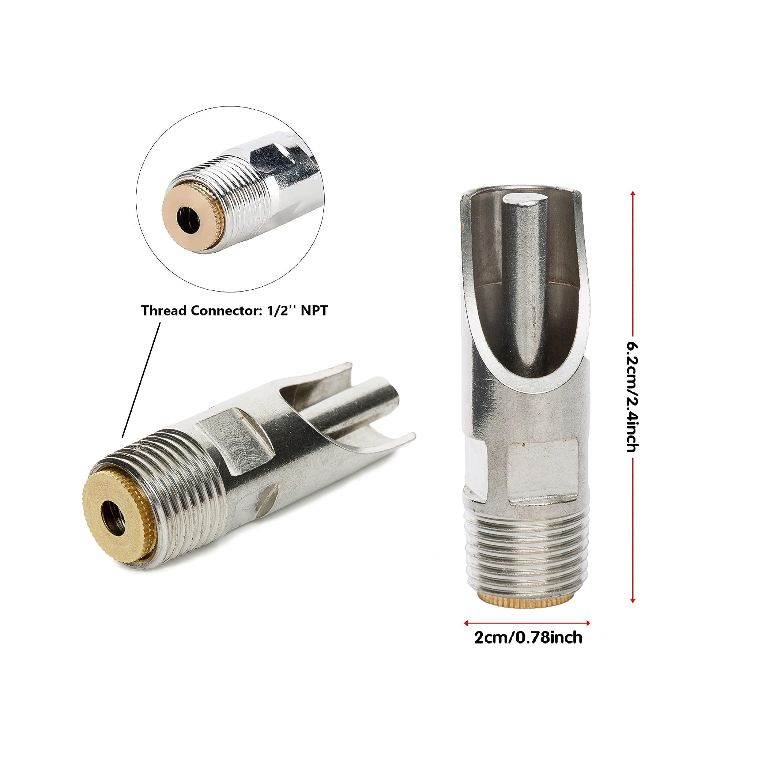 Confezione da 20 bevande automatiche per maialini, in acciaio INOX, 1/2" NPT
