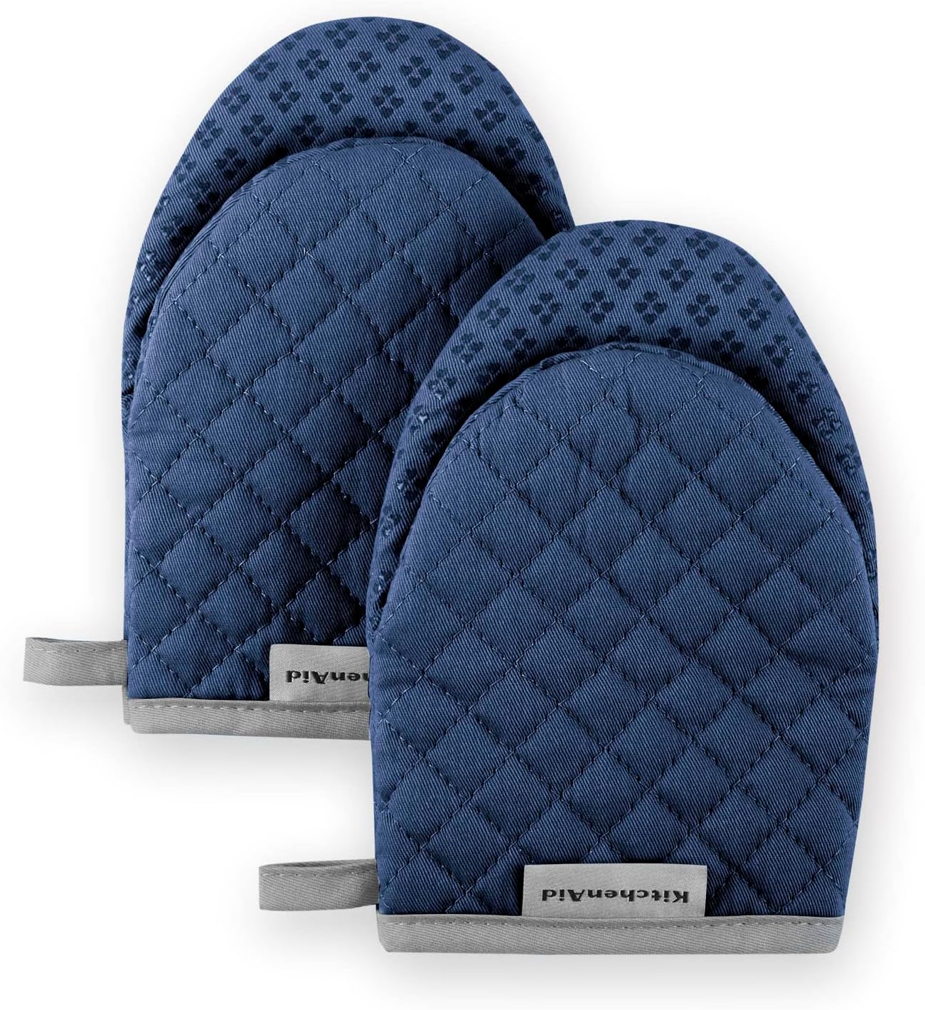 Asteroid Mini Oven Mitt Set, 5.5"x8", Blue Willow, 2 Piece