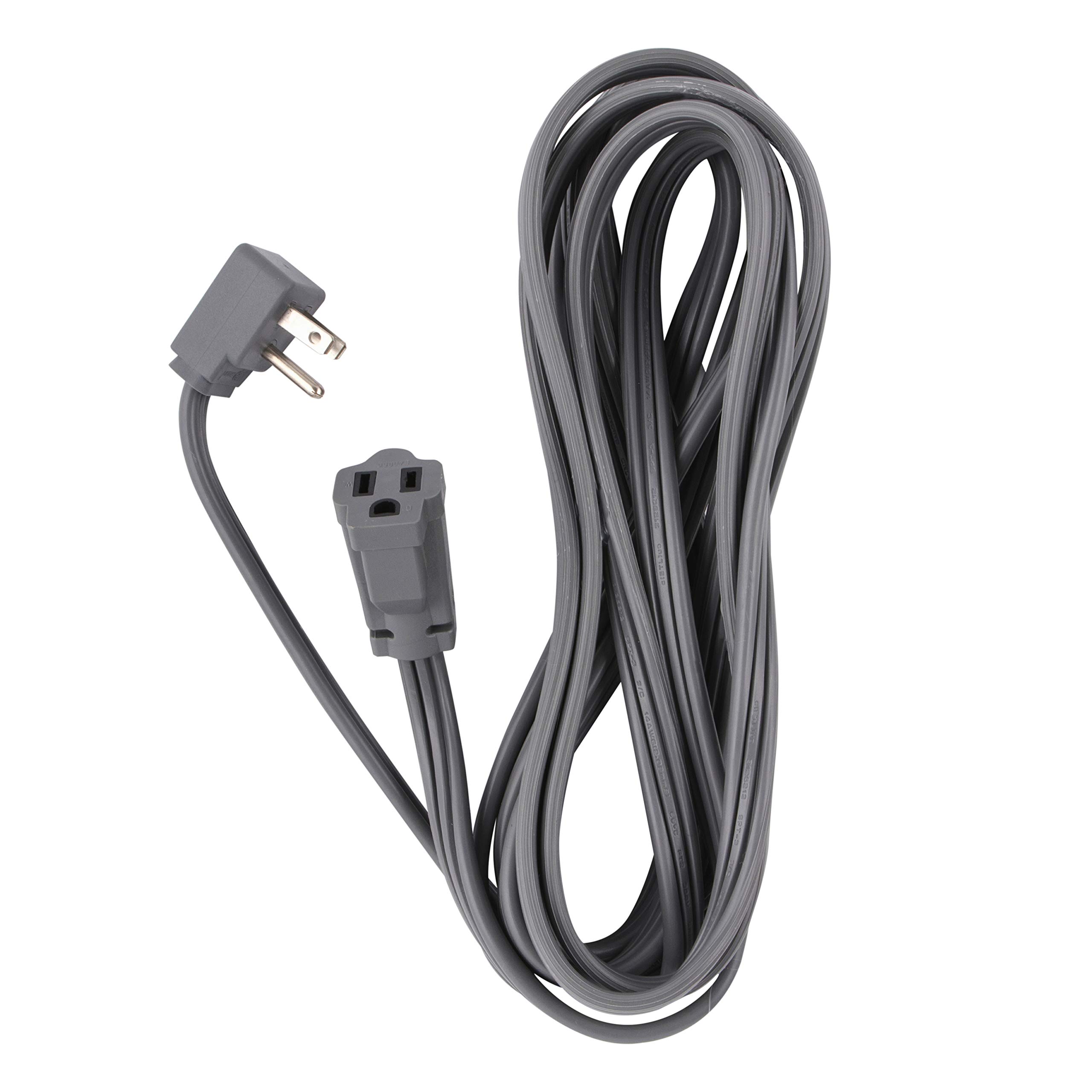 XtricityHeavy Duty Air Conditioner and Appliance Extension Cord, 14 Gauge, 15 Amp, ETL Listed, Grey 15 ft Grey