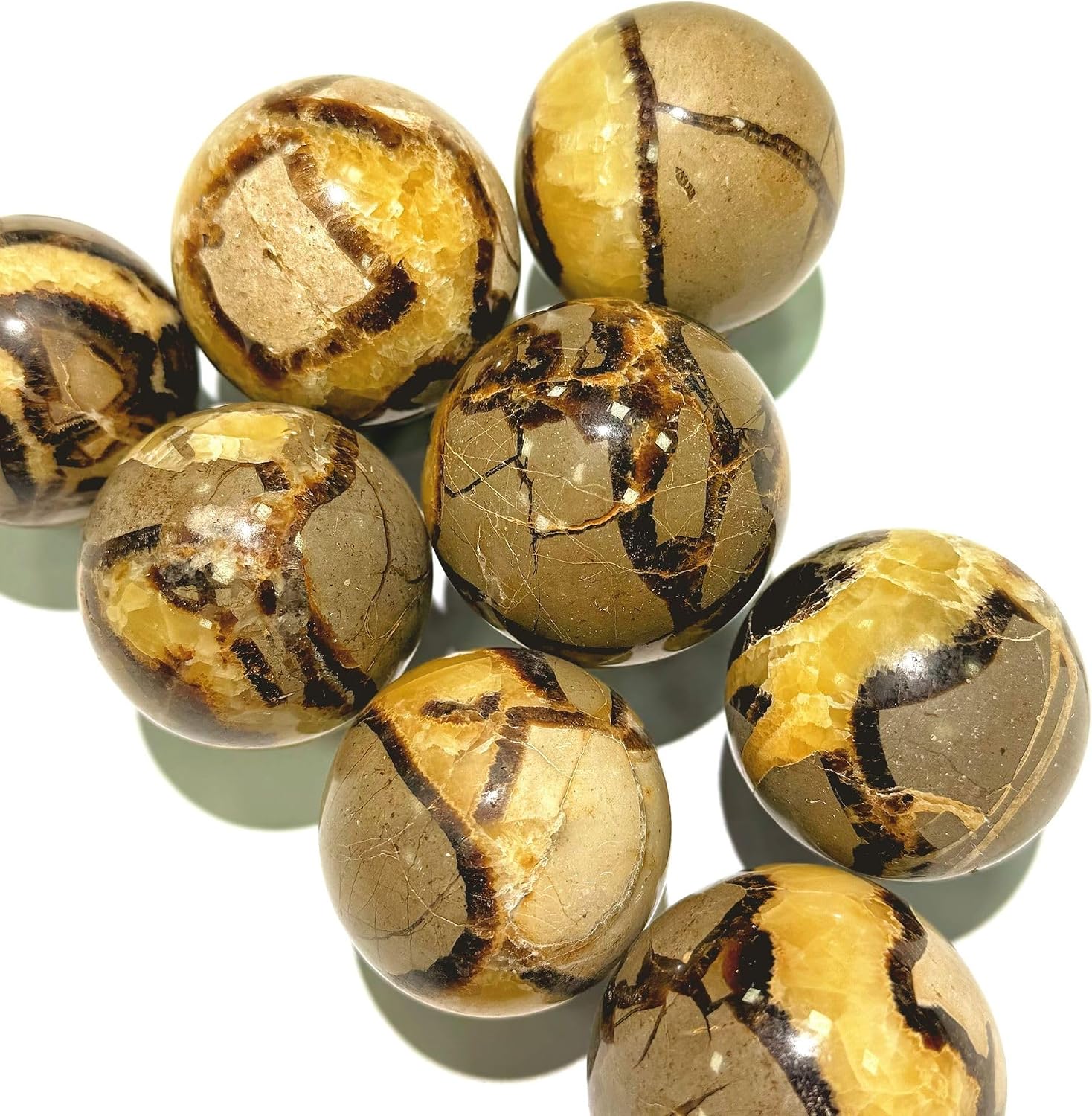 Natural Turtle Back Stone Sphere – Polished Mineral Crystal Ball image 5