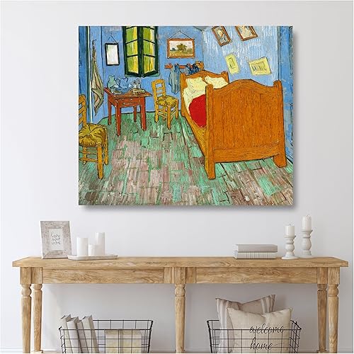 Miniatura 1434 de A&T ARTWORK The Starry Night de Vincent Van Gogh. Tamaño del marco: 36 x 30 pulgadas, tamaño de la imagen: 30 x 24 pulgadas, reproducciones clásicas