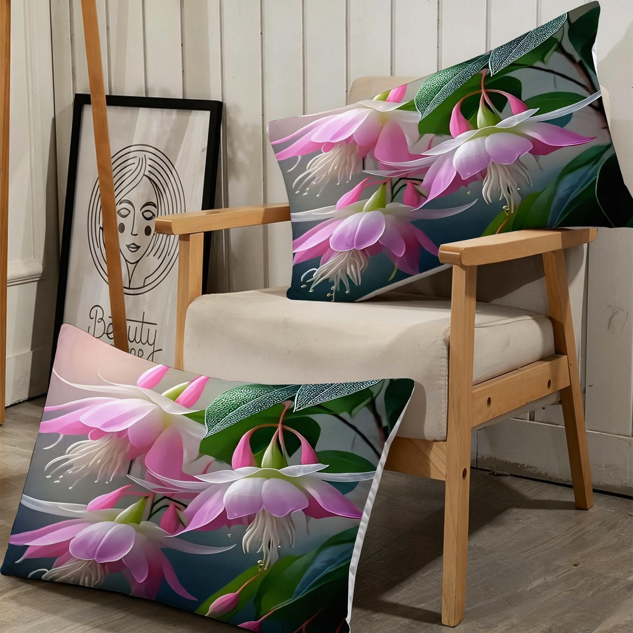 Copripiumino Matrimoniale Fiori Rosa 260x240, ZW888 | Traspiranti Durevoli Microfibra, per Tutta la Famiglia, Matrimoniale, per Tutte le Stagioni, con 2 Federe 50x80 cm