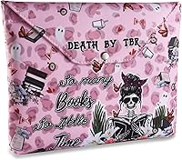 Vista 7 de LParkin Funda de libro con cremallera, protector de libro picante y helado, fundas de tela lavable para libros de bolsillo