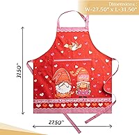 Vista 95 de Maison d' Hermine Delantal 100% de algodón para mujeres con bolsillo de cocina delantal de chef para hombres, decoración de Pascua