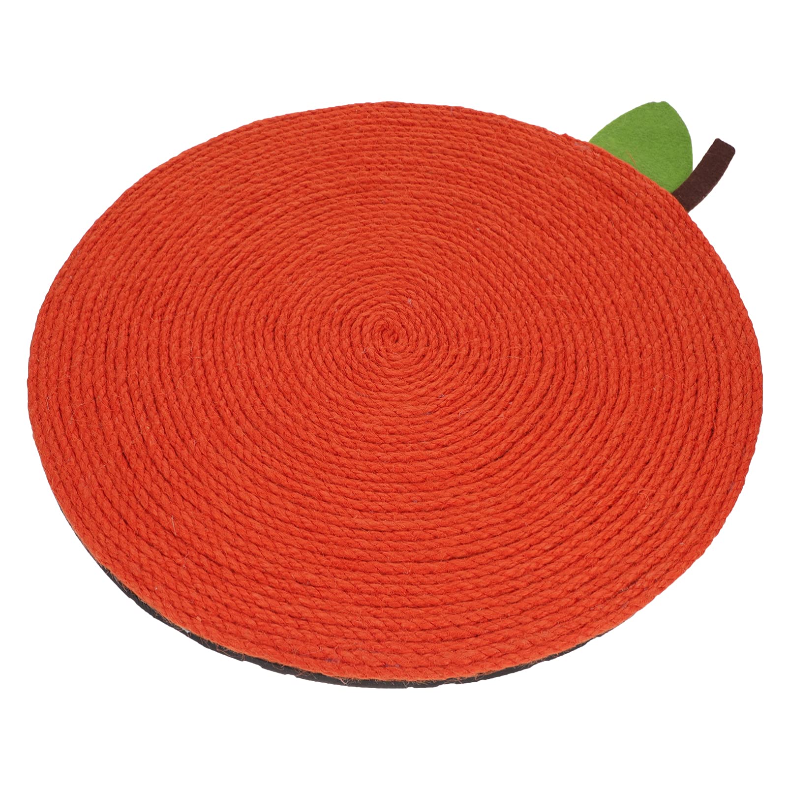 Tapis à griffer pour chat en forme d'orange avec base stable et anti-dérapante