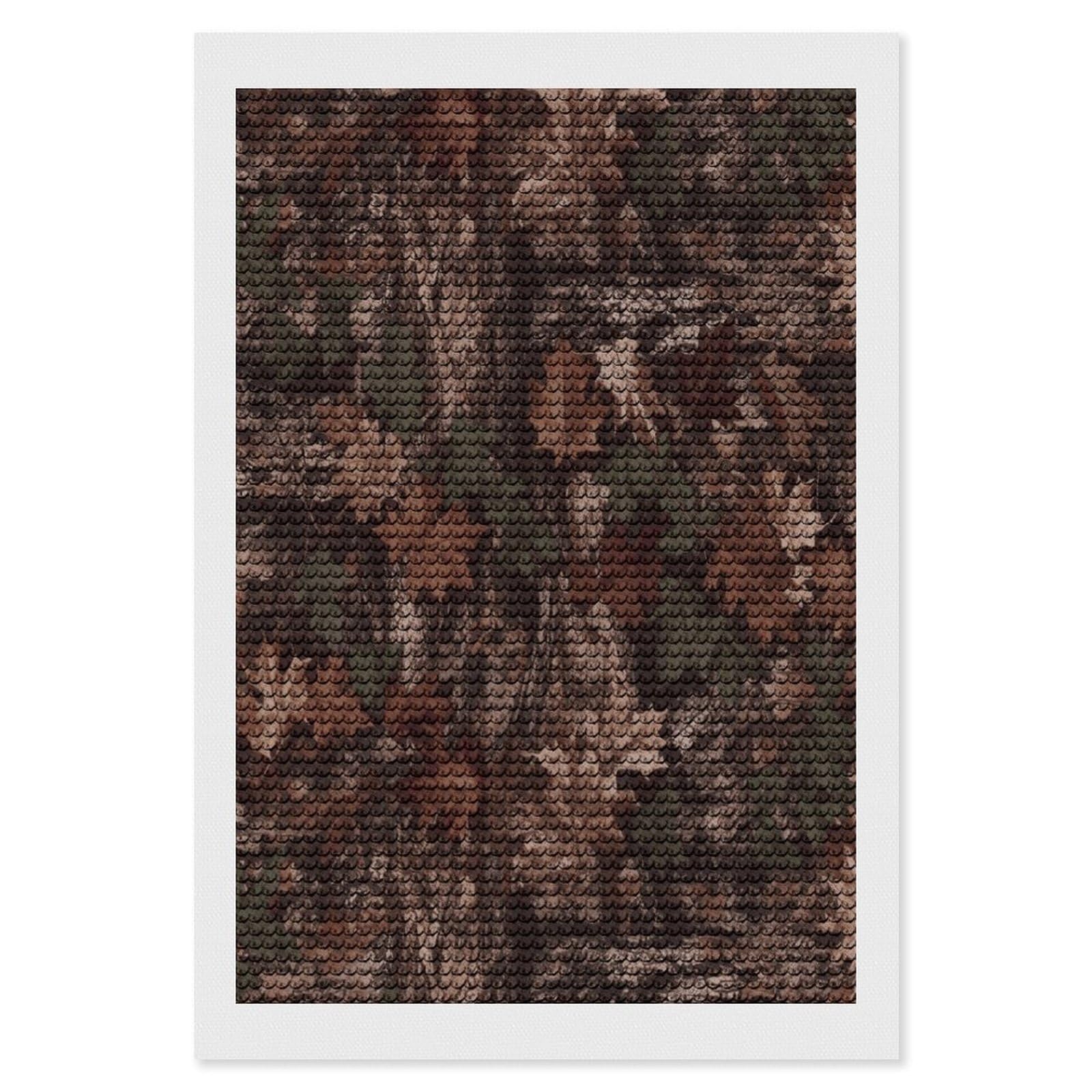 VstaDank Outfitter Tuff Camo Diamond Painting Kits Exquisite DIY Full Round Drill Diamond Dots Painting for Adults Beginner Diamond Photo Paint with Diamond Picture Art Wall Decor 8"x12"