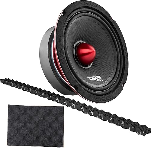 Paquete de sistema de sonido DS 18 PRO-X6.4BM Altavoz de 6.5 pulgadas 500W Max/250W RMS Altavoz de rango medio para puerta de automóvil o camión con