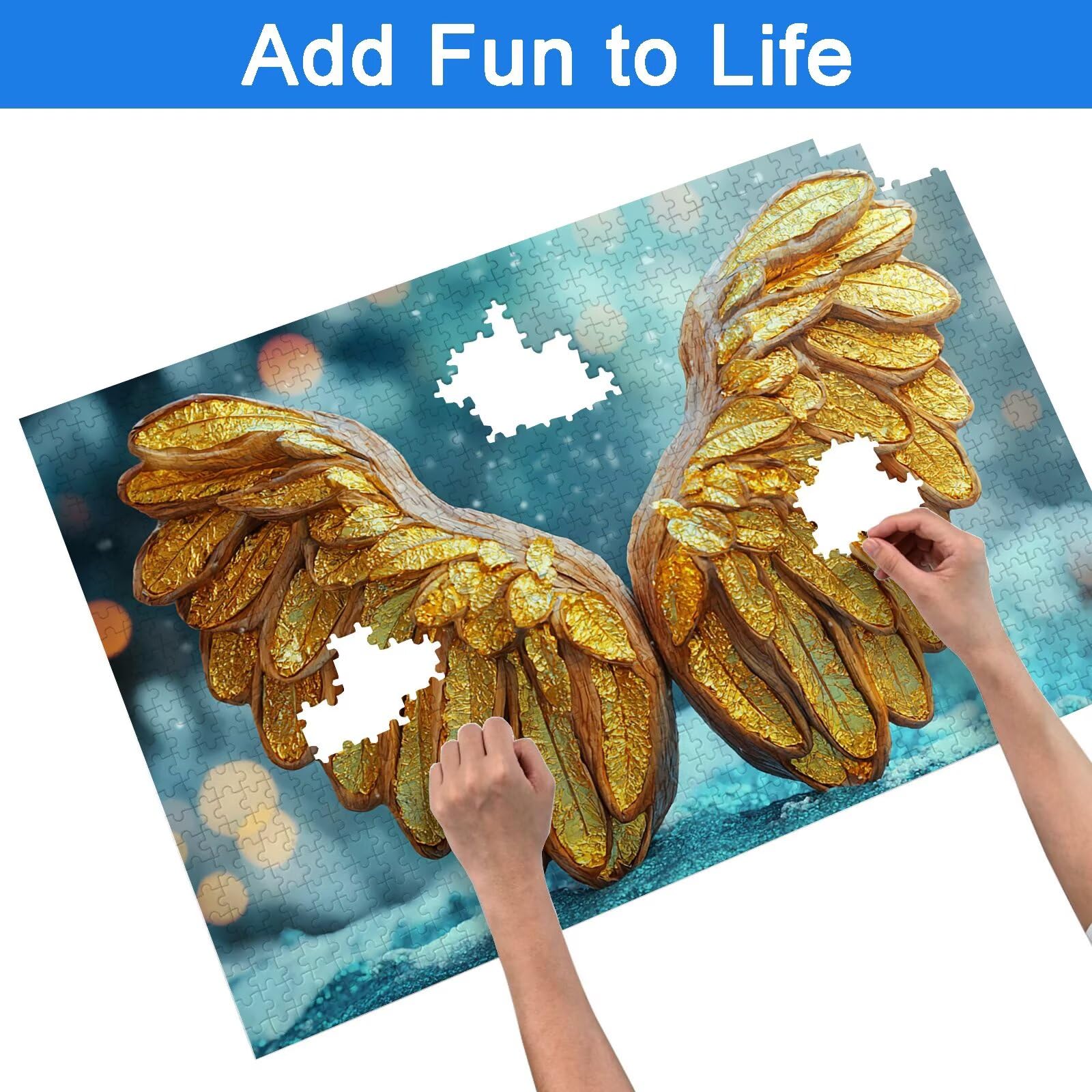 Puzzle 6000 Teile, Flügel Puzzle 6000 Teile Erwachsene, Klassische Puzzles Fantasie, Holzpuzzle Erwachsene, Puzzlespiele für Die Ganze Familie, Geschenke für Frauen, Geschenke für Männer, Dekor, -8989