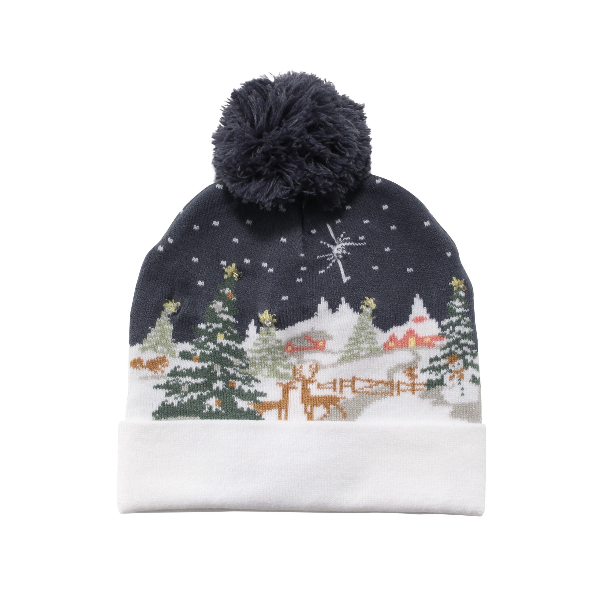 BambooMNCozy Winter Christmas Theme Hat