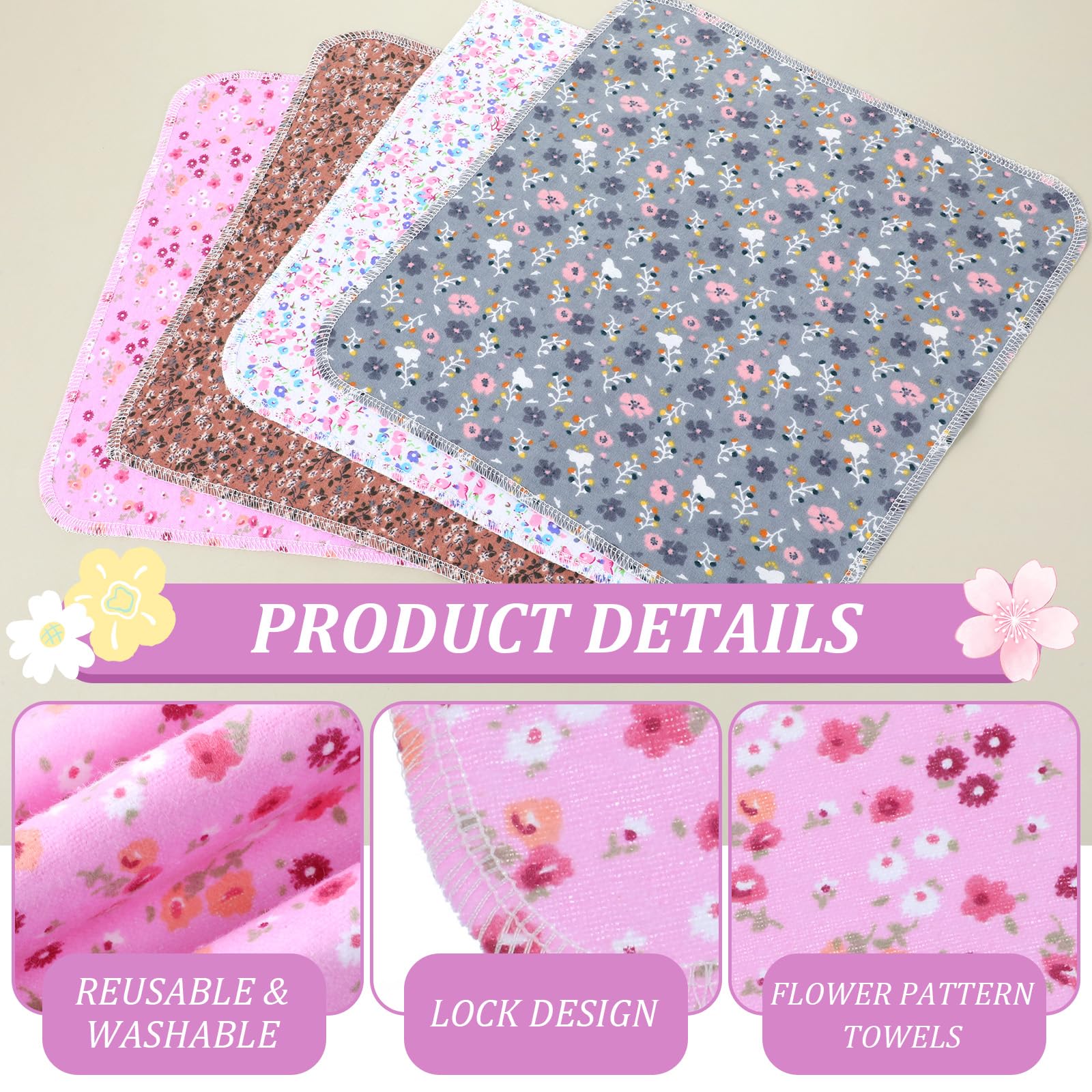 Paquete de 36 toallas de papel reutilizables lavables sin papel