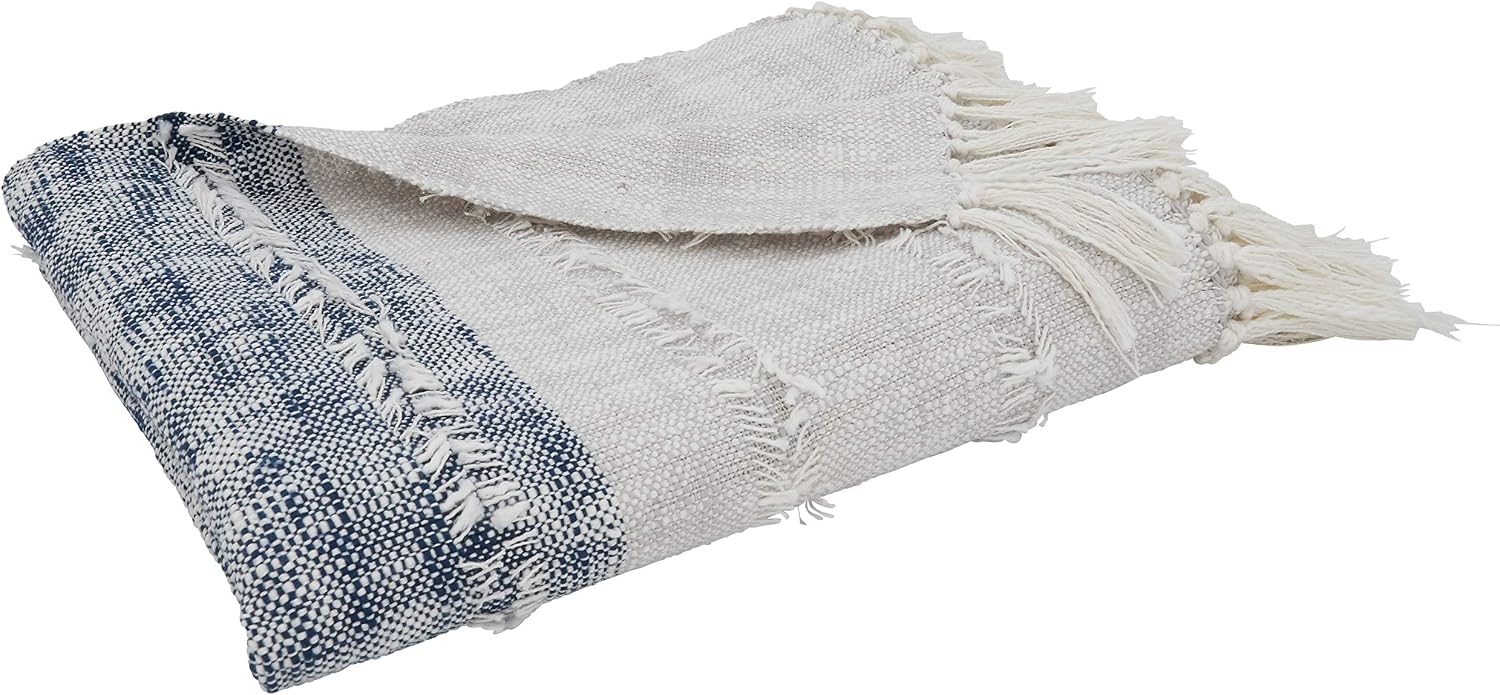 SARO LIFESTYLE Color Block Throw Blanket