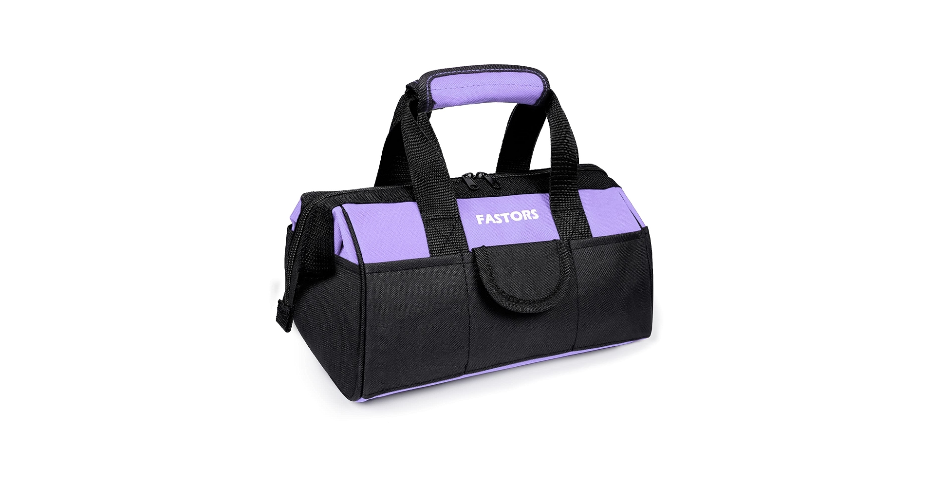 FASTORS Purple Tool Bag for Women With 13-Inch Wide Mouth