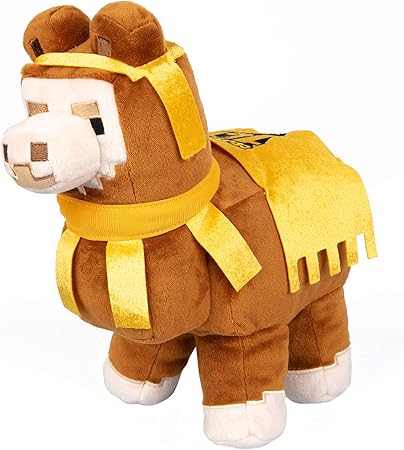 Amazon Jinx マインクラフト 10周年記念 アドベンチャー ラマ ぬいぐるみ ゴールド 11 5インチ ぬいぐるみ おもちゃ