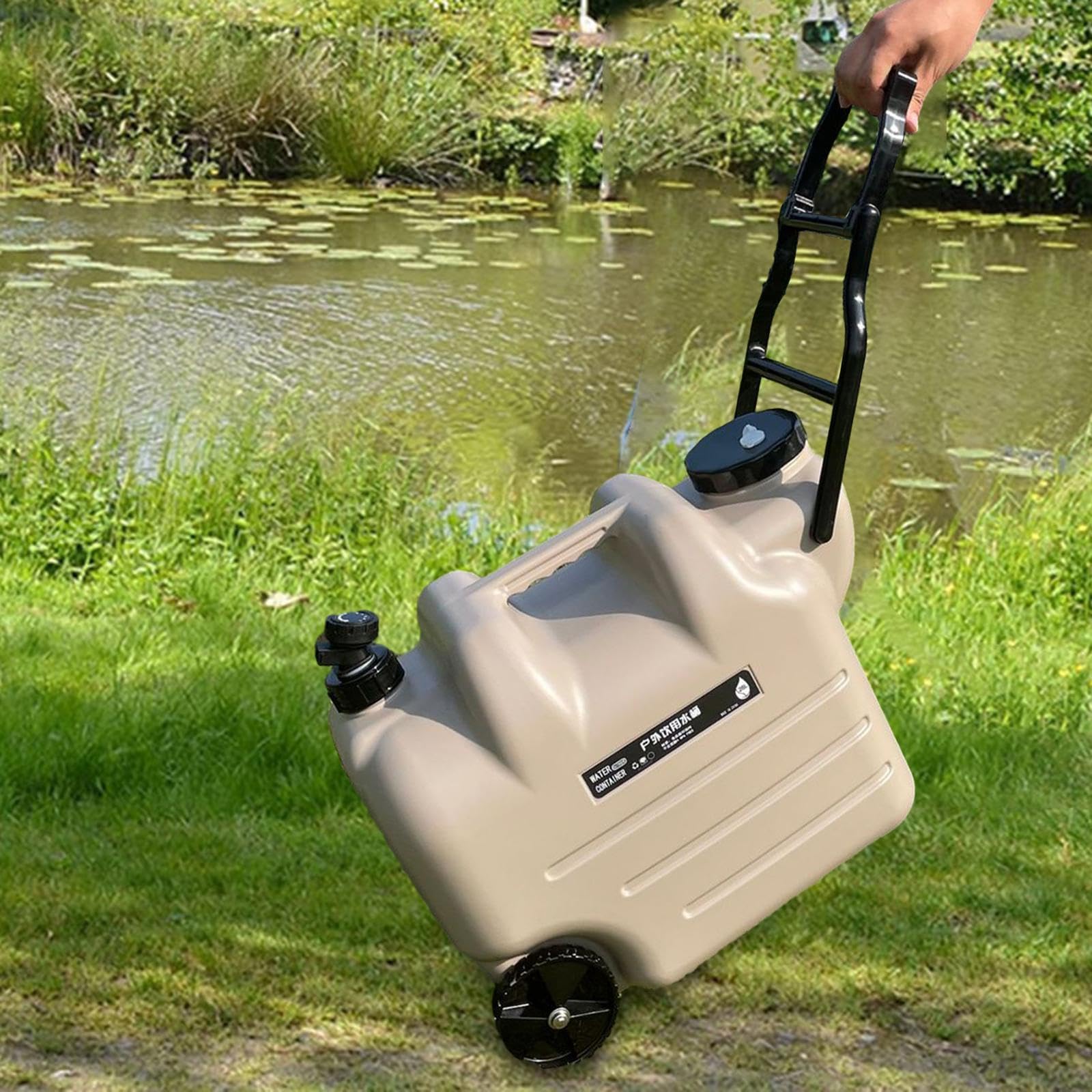 Tanica Acqua 40 Litri Con Rubinetto - Serbatoio HDPE Verde Per Giardino O Emergenze - Foto 10