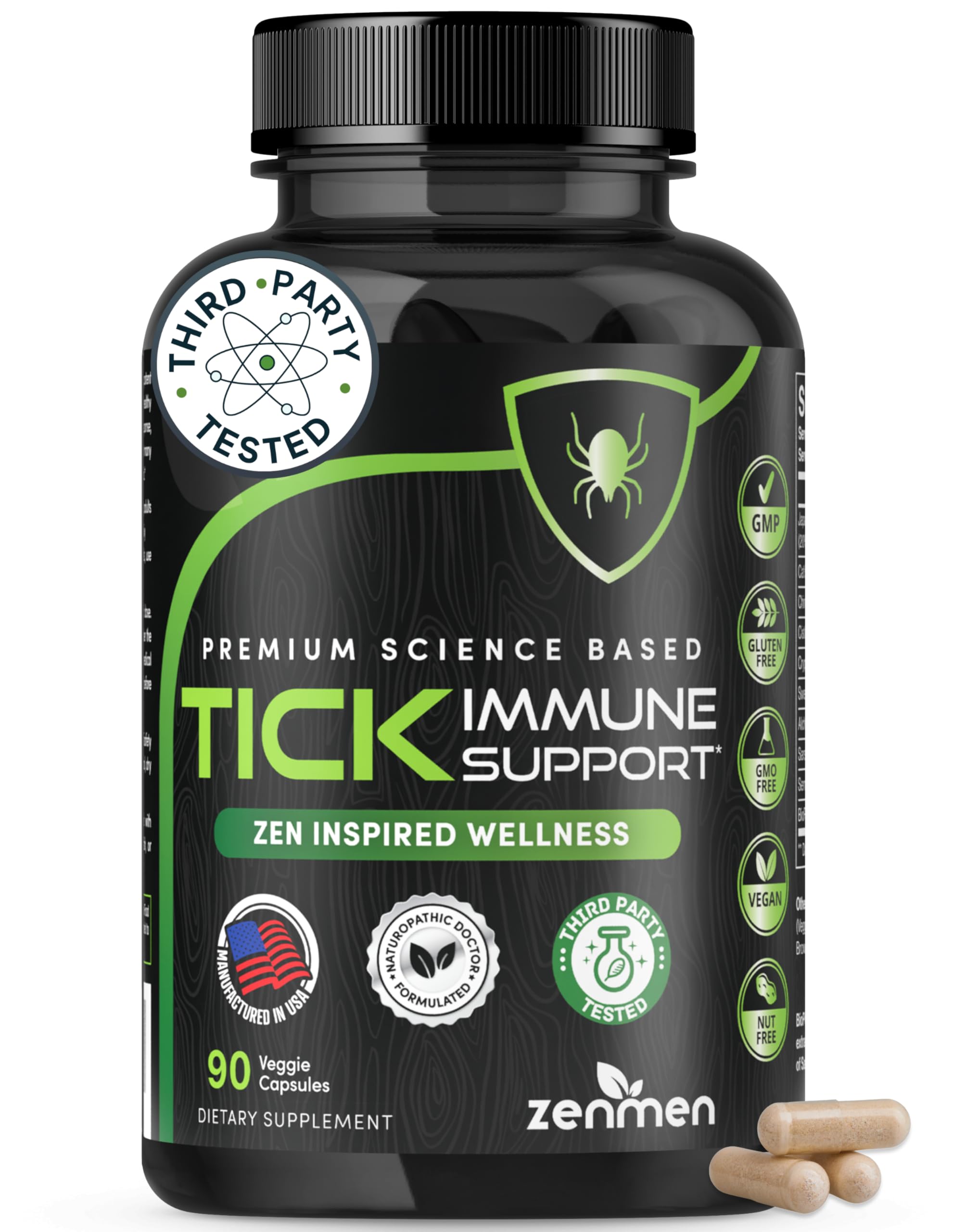 Zenmen Tick Immune Support Capsules